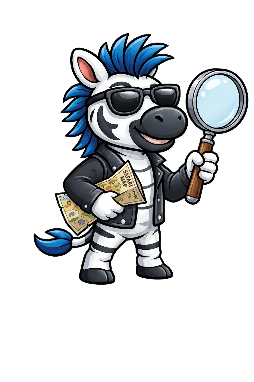 Zeke the RaiseTell zebra exploring donor analytics