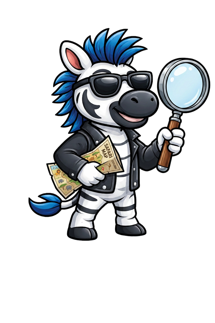 Zeke the RaiseTell zebra exploring donor analytics