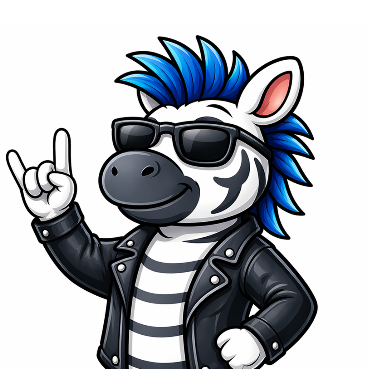 Zeke the Zebra — RaiseTell's AI advisor mascot
