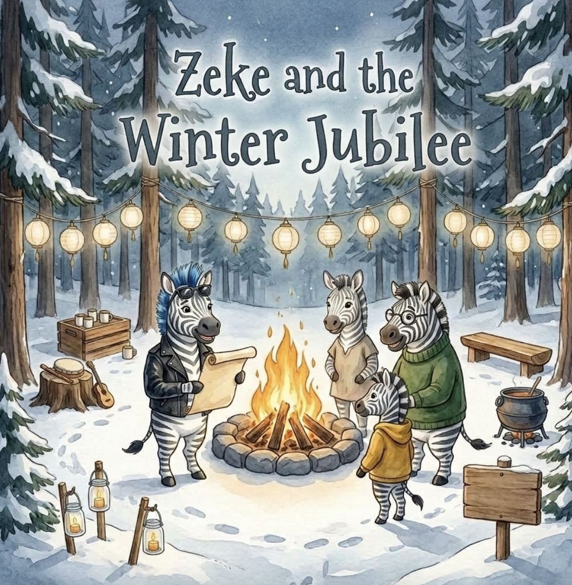 Cover of Zeke and the Winter Jubilee, the new RaiseTell children's book